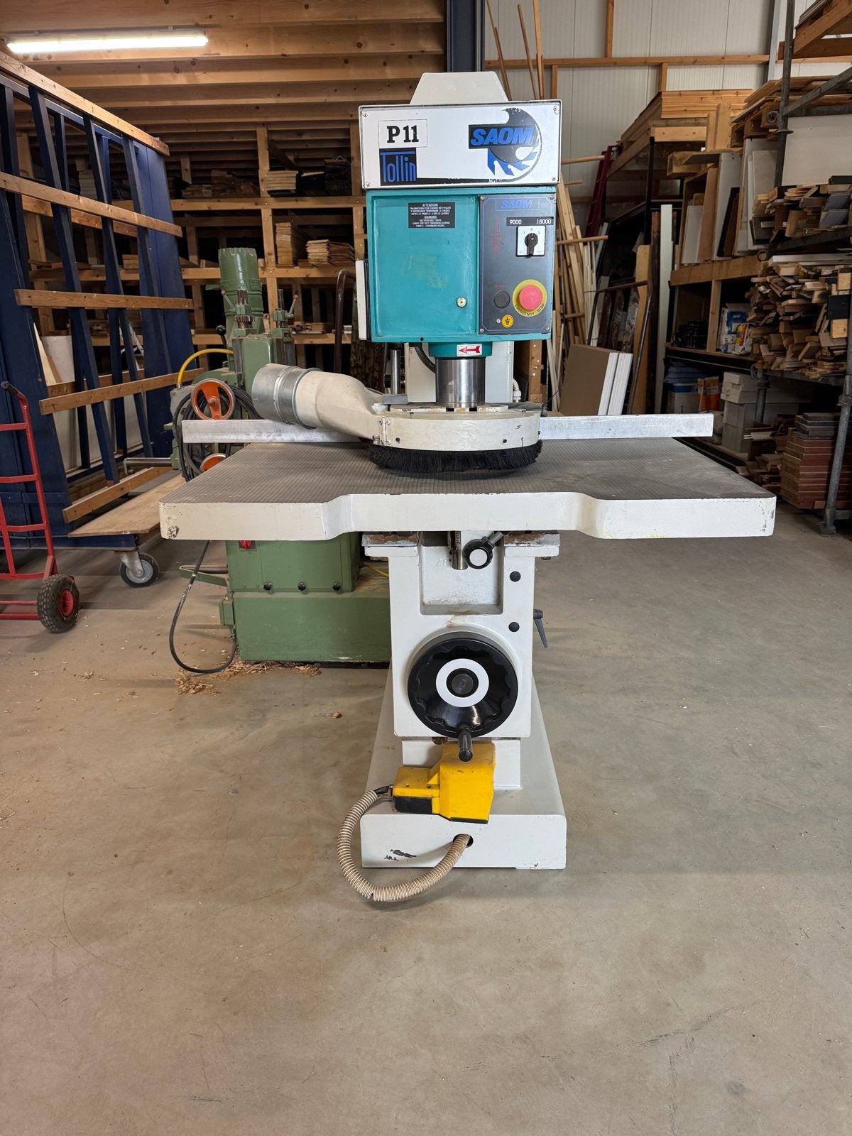 Gebruikte SAOM P11 Bovenfreesmachine, Ophalen