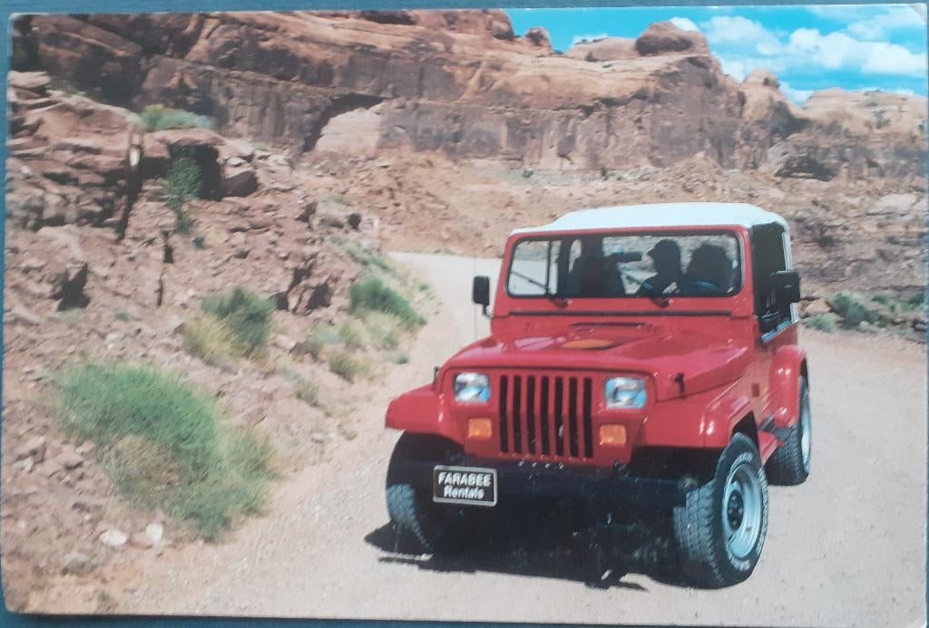 Ansichtkaart Auto JEEP, Ophalen of Verzenden, 1960 tot 1980, Gelopen, Voertuig