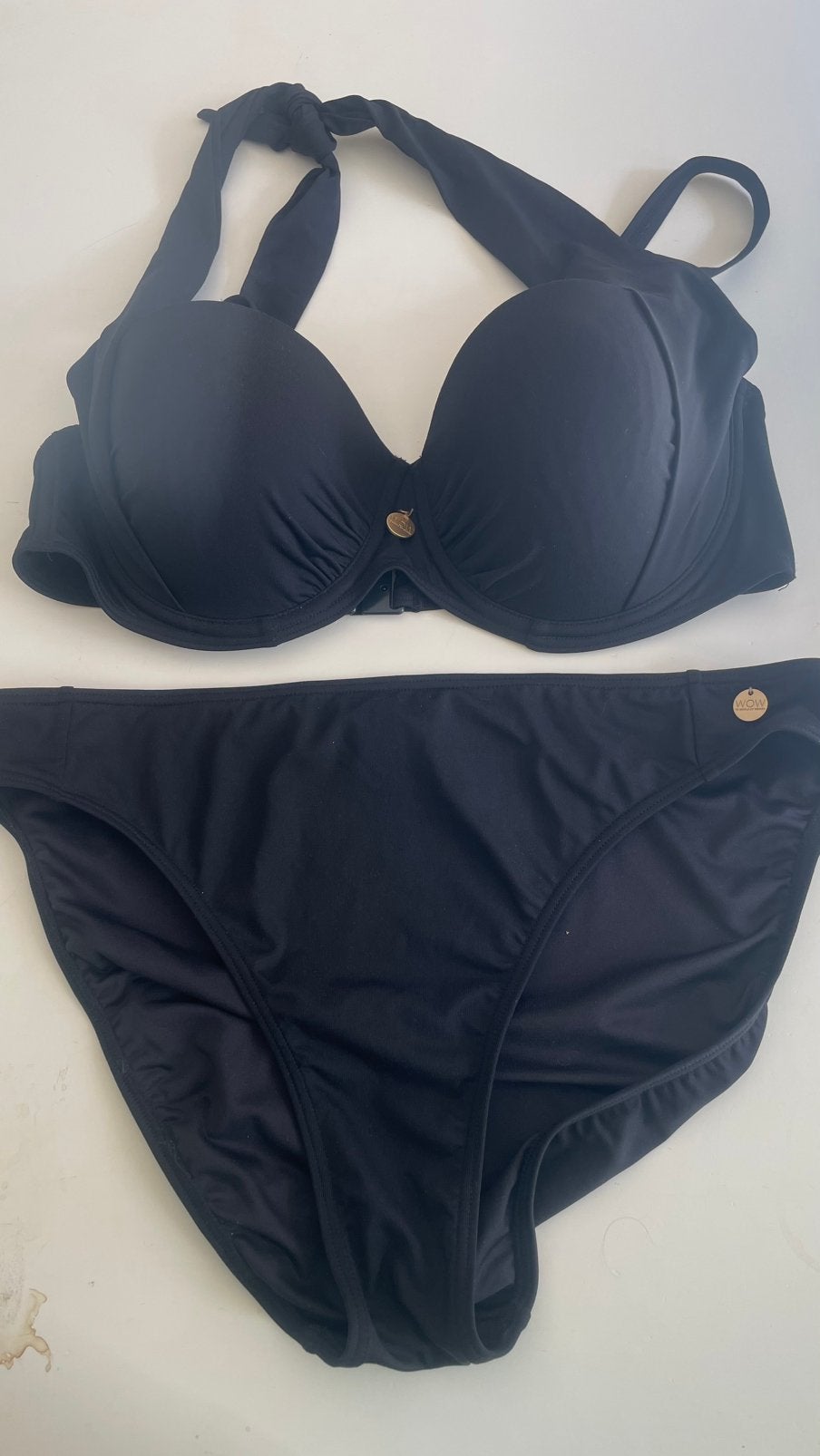 Te koop: nieuwe bikini, Wow, zwart, maat 38/40C, Ophalen of Verzenden, Zo goed als nieuw, Zwart, Bikini