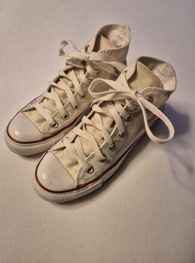 Converse Chuck Taylor All Stars hoog - maat 36,5 ZGAN, Beige, Ophalen of Verzenden, Converse All Stars, Sneakers of Gympen