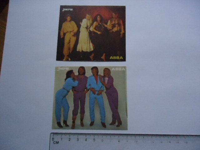 sticker Jaren 70 ABBA pop popmuziek band zweden vintage, Verzenden, Zo goed als nieuw