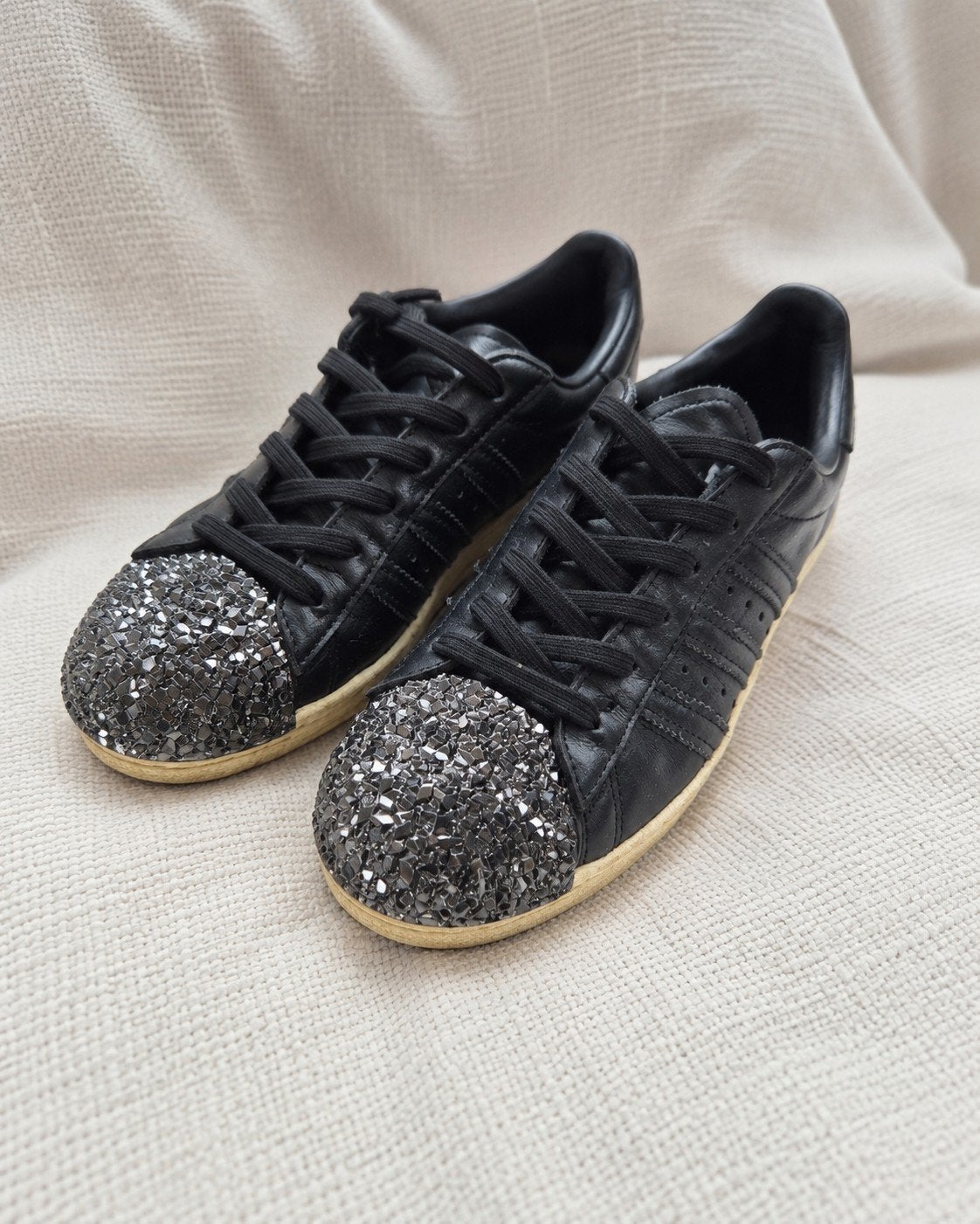 Adidas Superstar sneakers met glitter neus, Kleding | Dames, Schoenen, Adidas, Zwart, Ophalen of Verzenden, Sneakers of Gympen