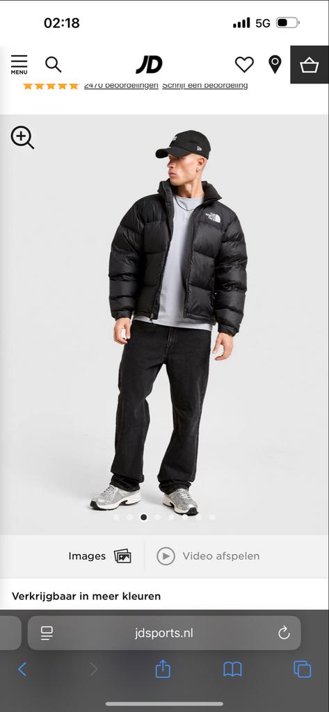 The North Face Nuptse Jas Zwart, Ophalen of Verzenden, Nieuw, Maat 48/50 (M), Zwart