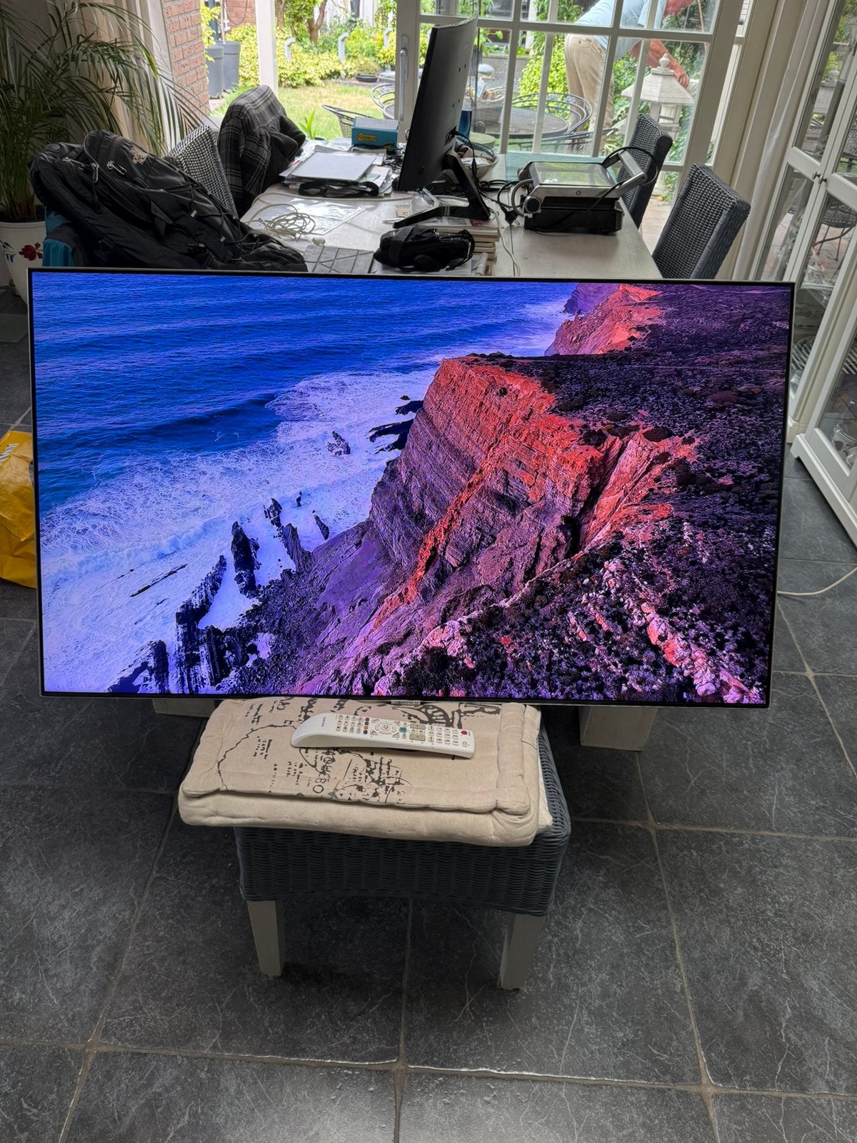 Samsung QLED TV 49 inch QE49Q7F 2017 One Connect Box, QLED, Ophalen of Verzenden, Zo goed als nieuw, 100 Hz