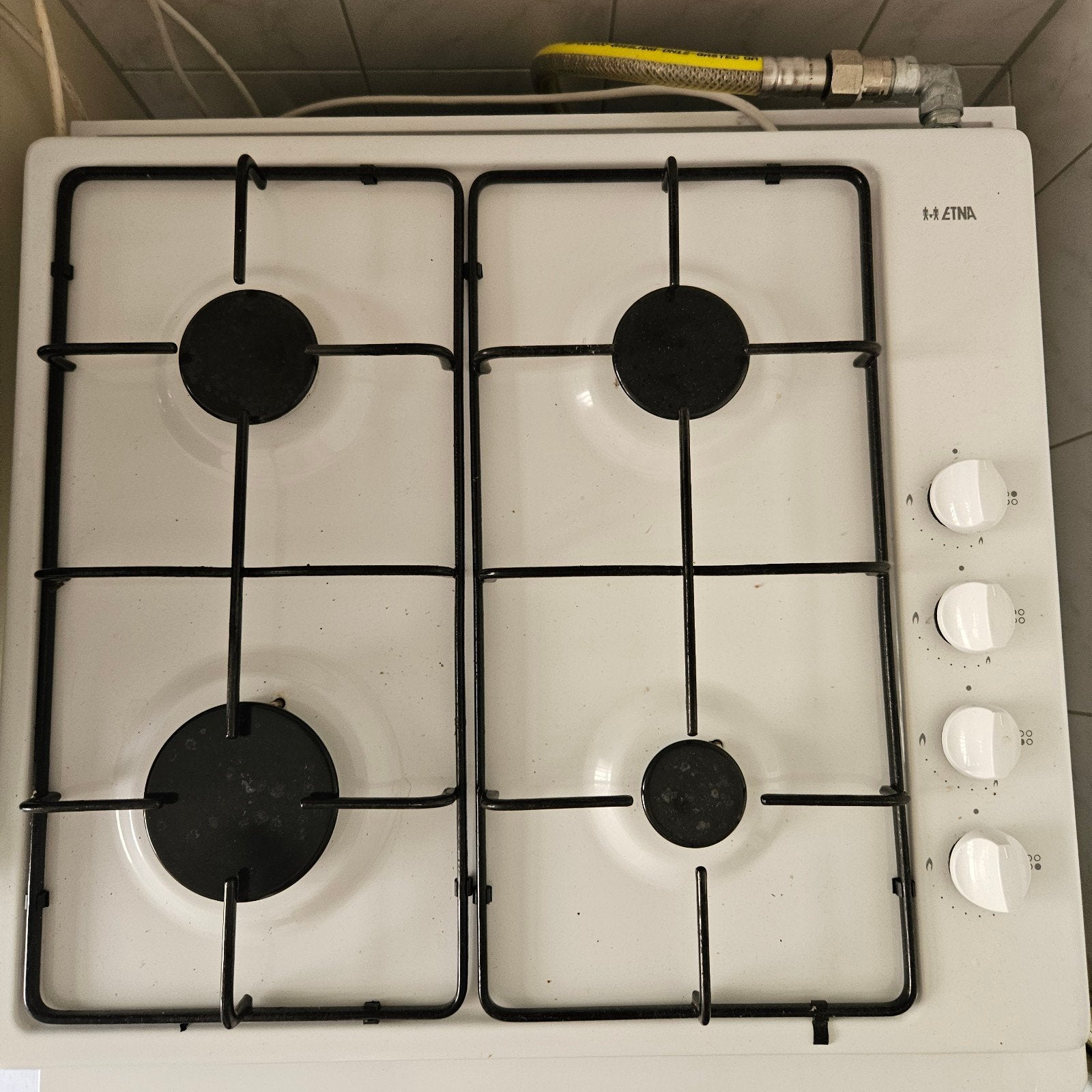 gaskookplaat met vier kookzones, Ophalen, 4 kookzones, Zo goed als nieuw, Gas