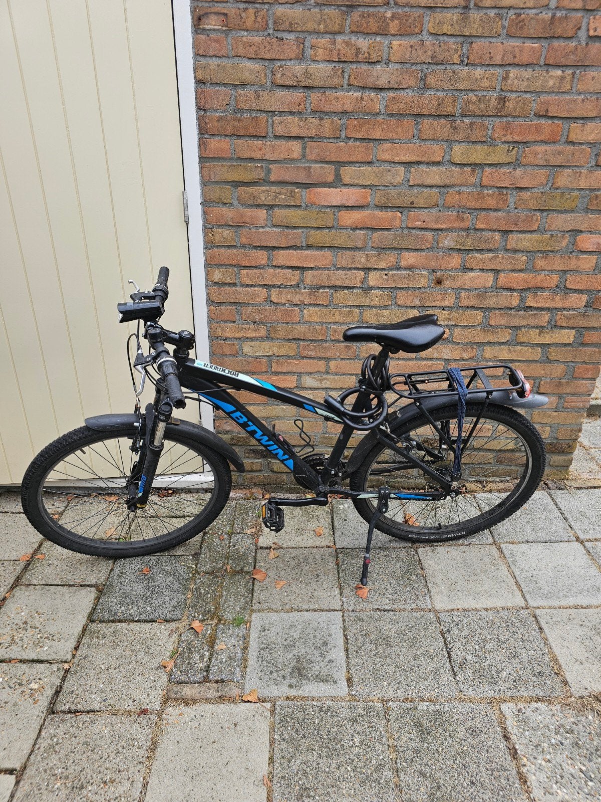 Jongensfiets 24 inch - B'Twin Rockrider 340, Gebruikt, Velgrem, Versnellingen, Ophalen