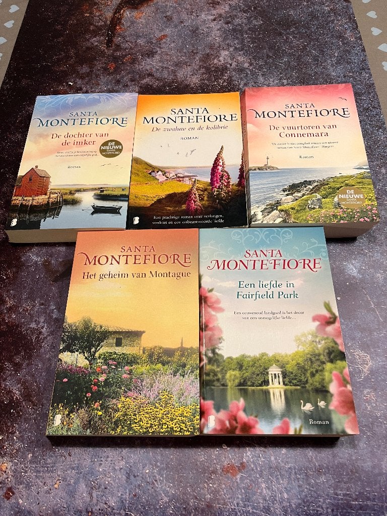 5 boeken van Santa Montefiore, Boeken, Gelezen, Ophalen of Verzenden, Santa Montefiore, Nederland