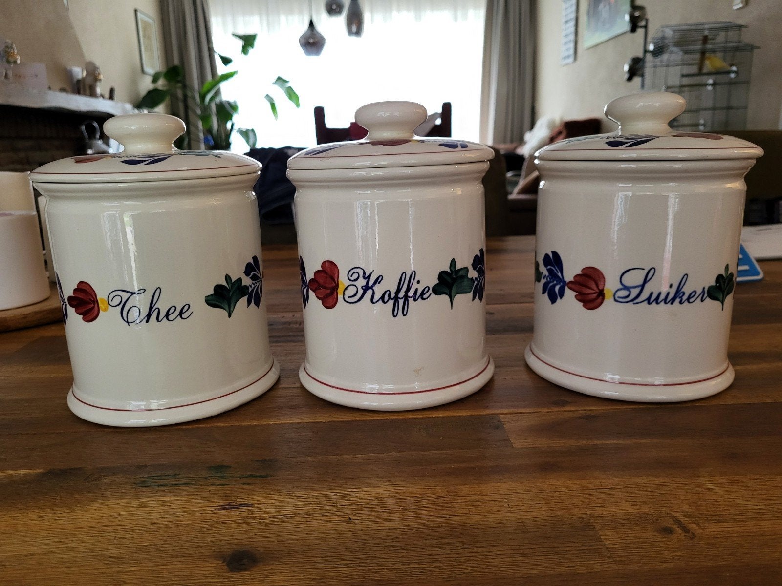 Boch Frères Keulse Potten Set - Thee, Koffie, Suiker, Ophalen of Verzenden