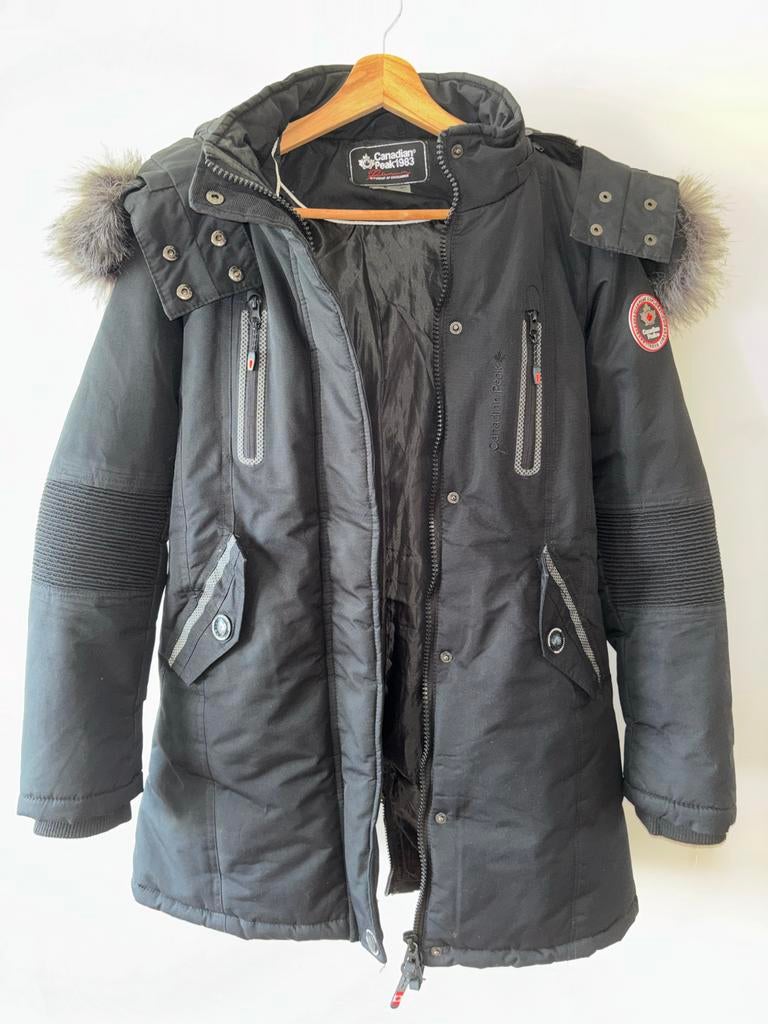 Canadian Peak dames winterjas, Ophalen of Verzenden, Zo goed als nieuw, Maat 36 (S), Zwart