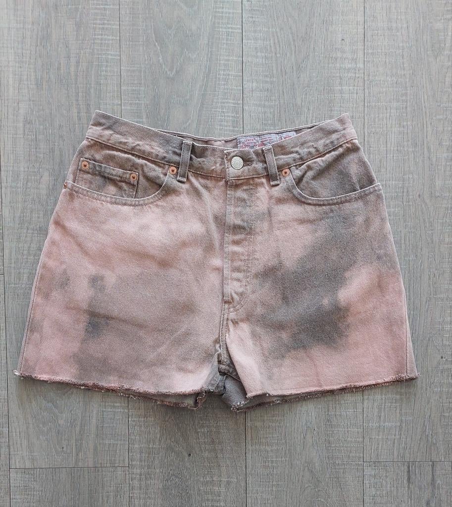 Vintage 90s Levis 901 denim shorts 32, Overige kleuren, Ophalen of Verzenden, W30 - W32 (confectie 38/40), Gedragen