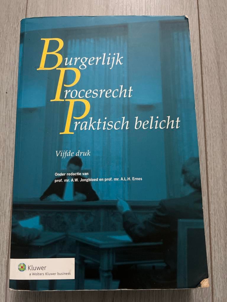 Burgerlijk Procesrecht Praktisch Belicht - Vijfde druk, Boeken, Studieboeken en Cursussen, Ophalen of Verzenden, Gamma, Gelezen