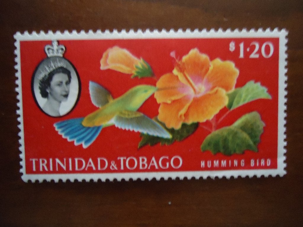 Vogel kolibri en hisbiscus Trinidad&Tobago 1960, mi. 185, Ophalen of Verzenden, Postfris, Dier of Natuur