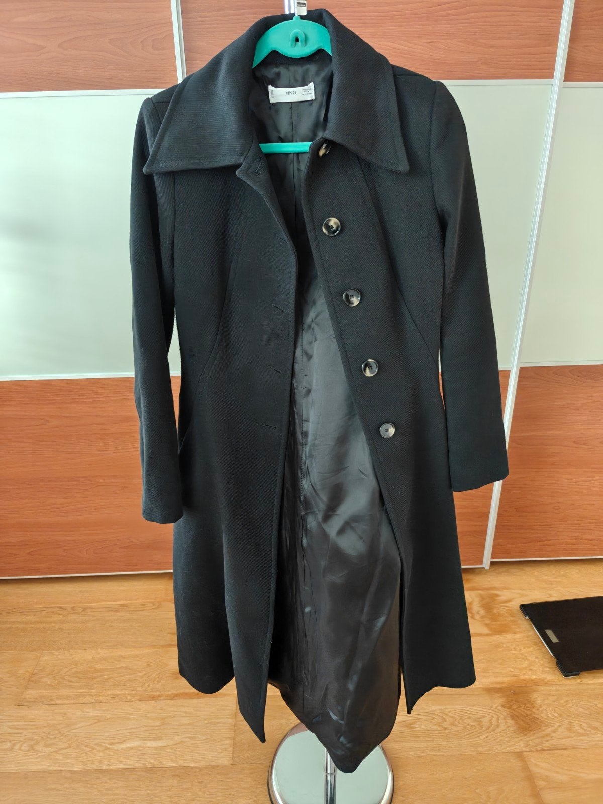 Mango mantel (M), Maat 38/40 (M), Mango, Zwart, Ophalen of Verzenden