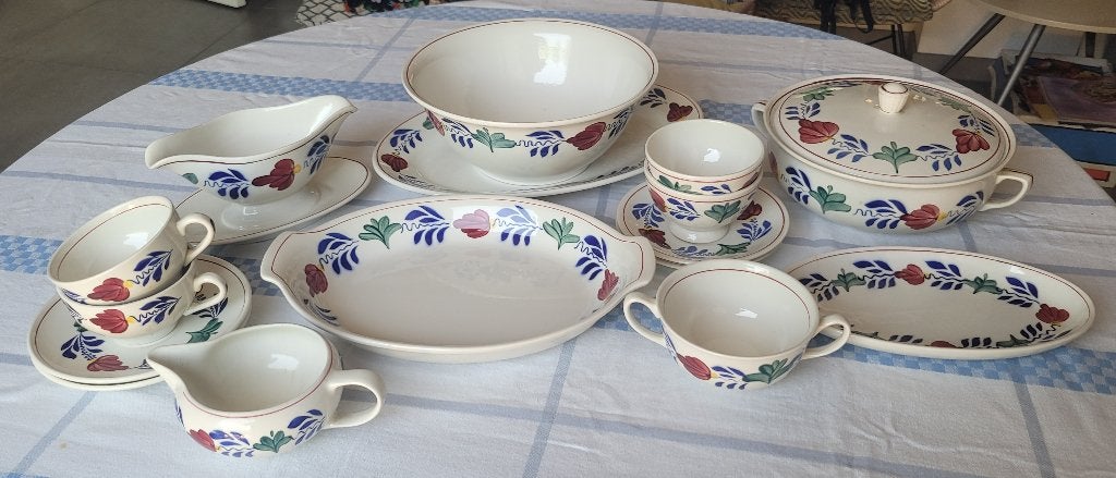 Boerenbont servies, Ophalen, Gebruikt, Royal Boch, Aardewerk