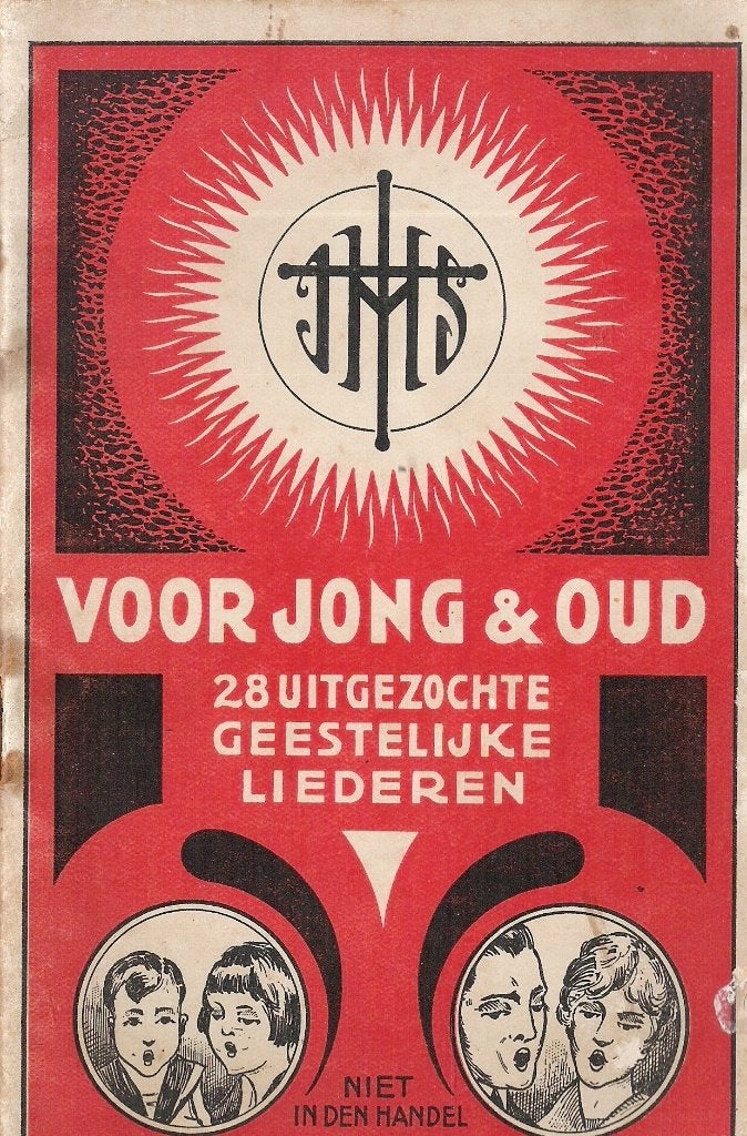 VOOR JONG & OUD *28 gekozen Geestelijke Liederen* vóór 1940, Gelezen, Verzenden, Overige onderwerpen, Geen vermelding