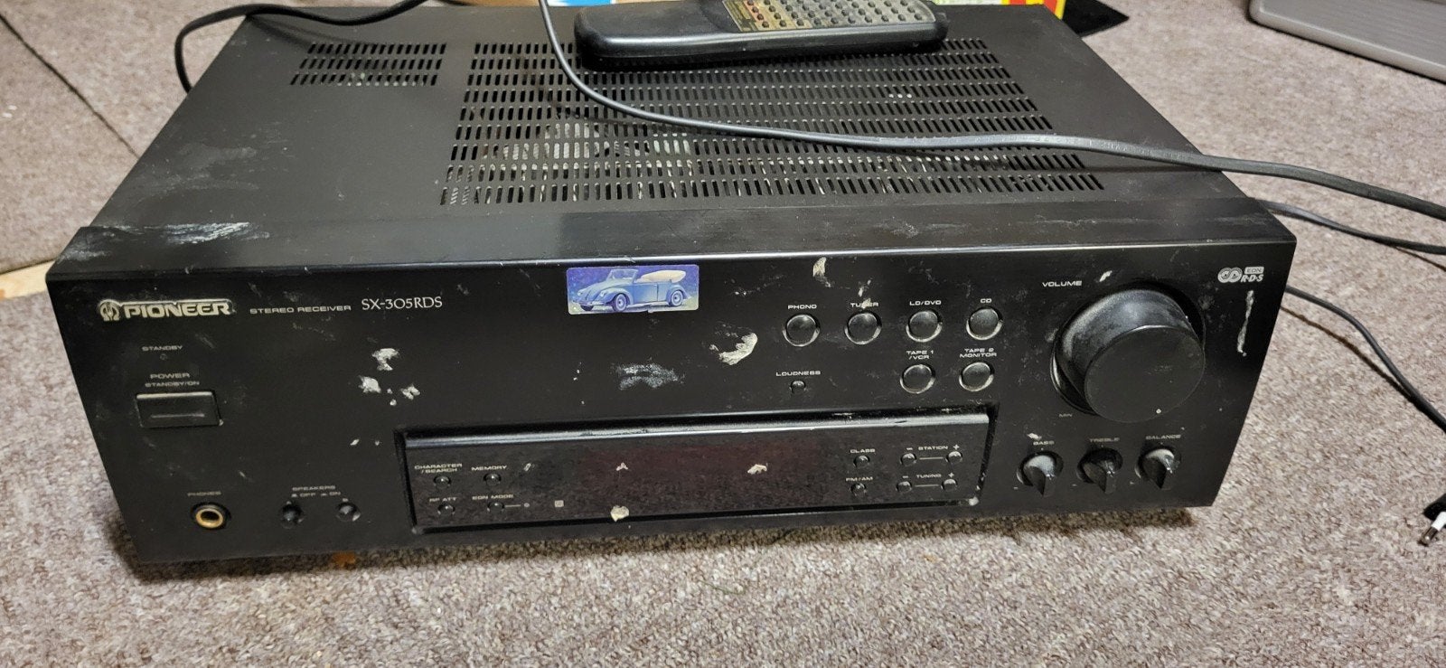Pioneer SX-309RDS Stereo Receiver, Audio, Tv en Foto, Versterkers en Receivers, Ophalen, Gebruikt, 60 tot 120 watt, Pioneer