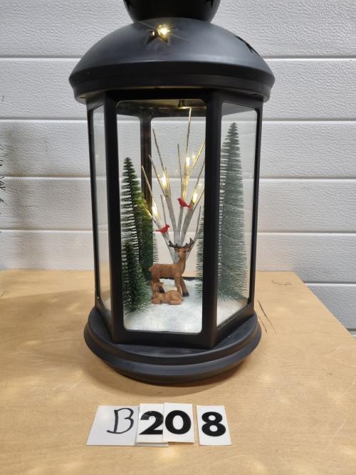 B208 kerst lantaarn met verlichting, Diversen, Kerst, Ophalen of Verzenden, 'T Olde Gre-j, Info@toldegrej.nl, Endepoelstraat 20f Didam