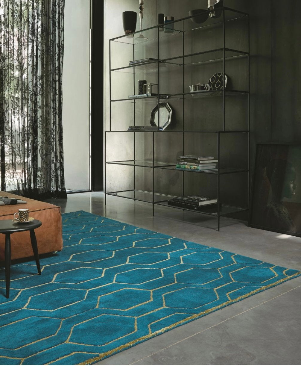 Brink en Campman tapijt Wedgwood Arris Teal 250 x 300NIEUW