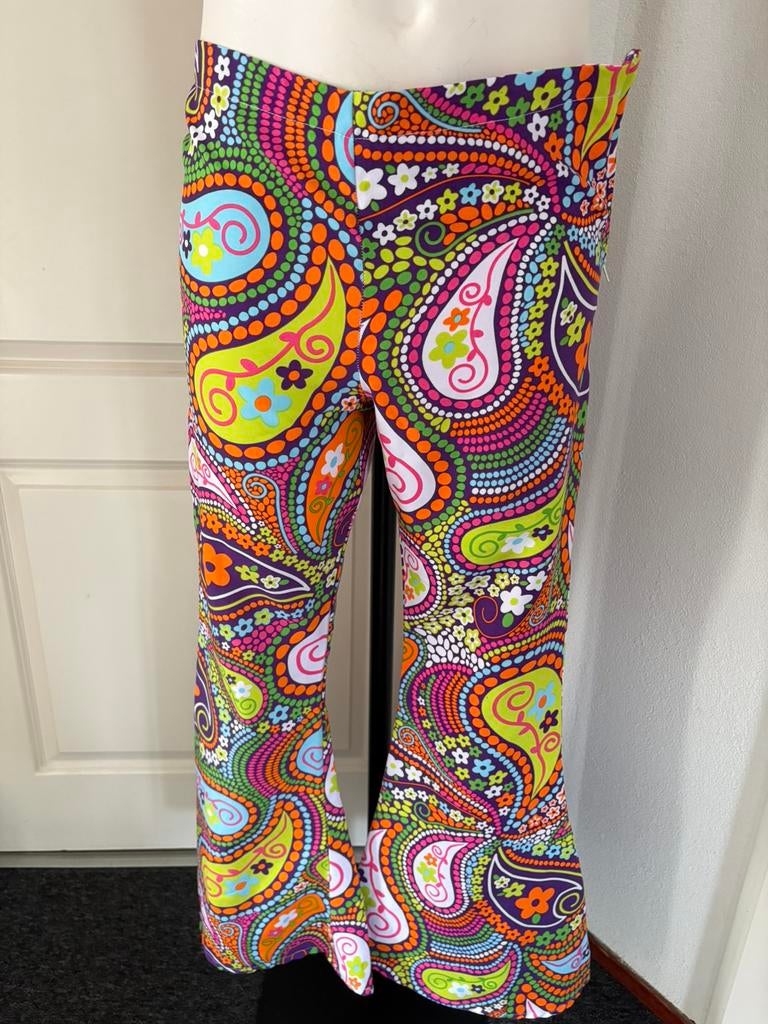 Flower Power broek maat S Foute Party Feest Carnaval, Kleding | Dames, Carnavalskleding en Feestkleding, Ophalen of Verzenden