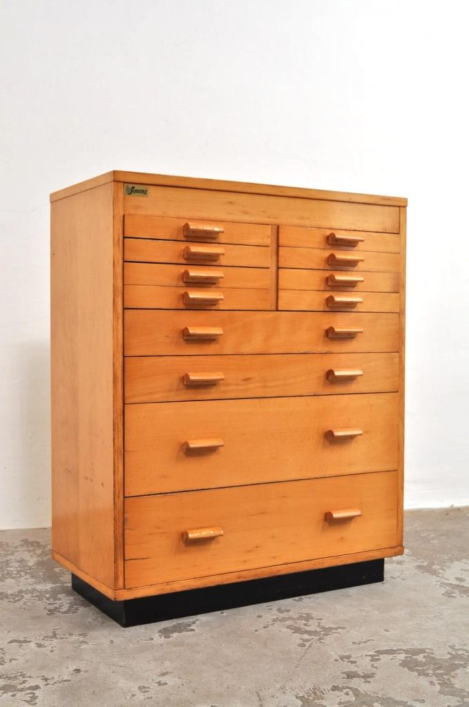 Diverse vintage ladekast kasten kast dressoir sideboard, Huis en Inrichting, Kasten | Ladekasten, Gebruikt, Vintage, Teakhout
