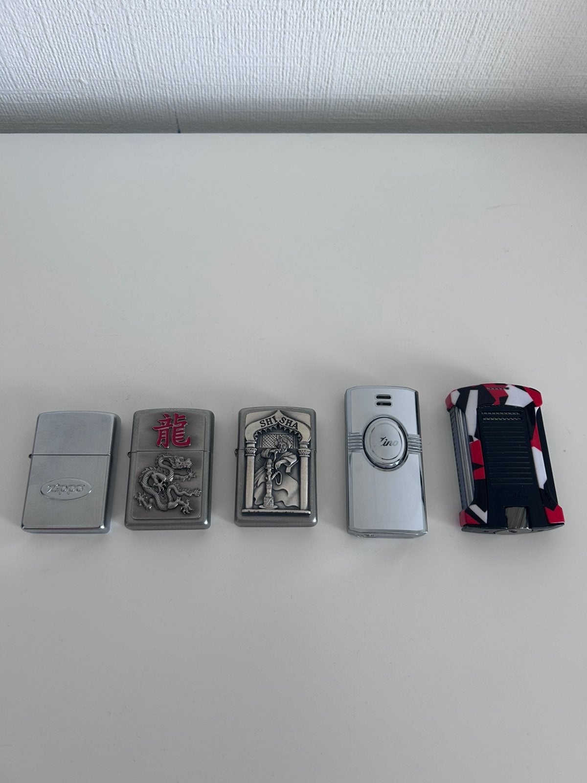 3 originele Zippo + Zino Davidoff +Colibri Daytona, Ophalen of Verzenden, Gebruikt, Aansteker