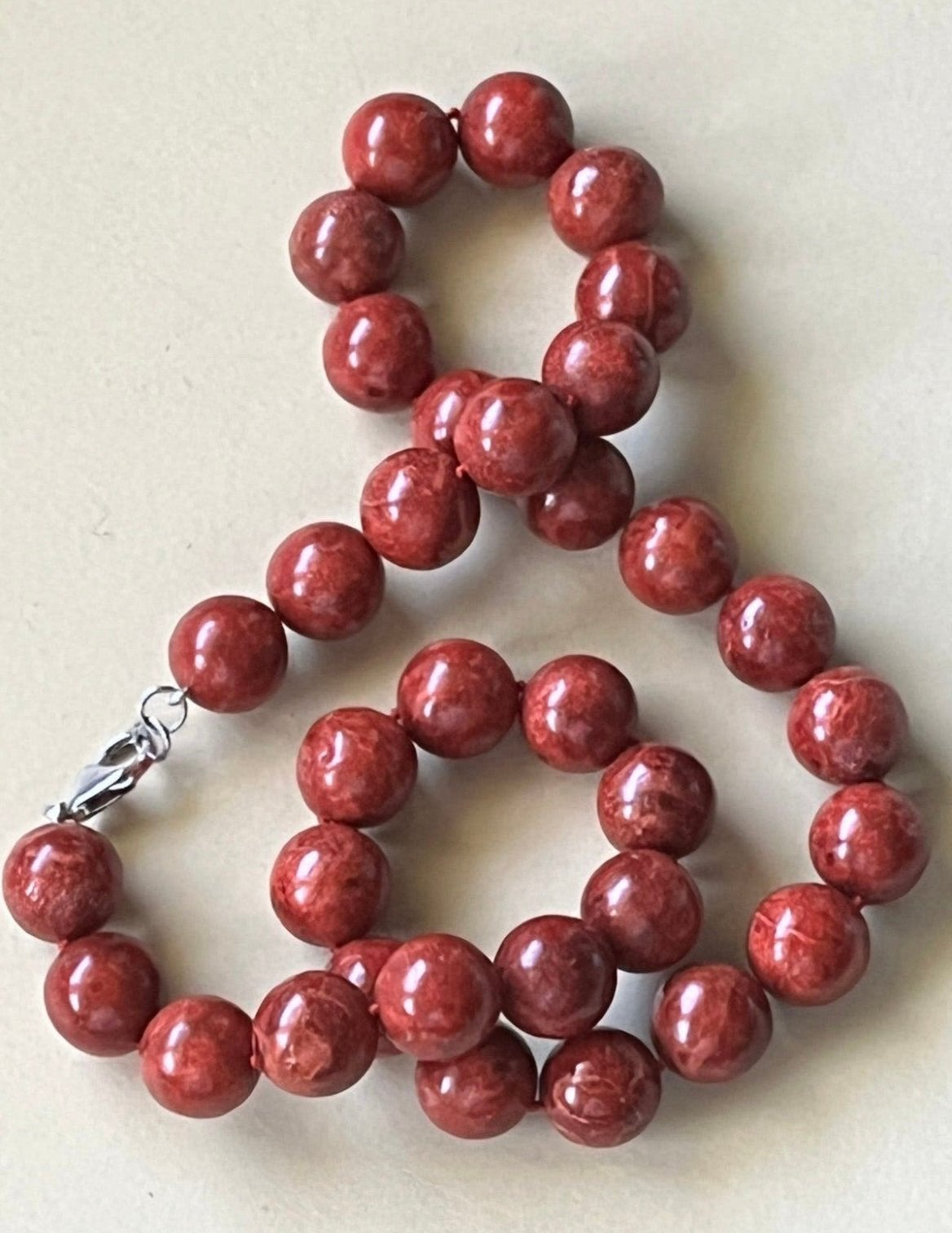 Antieke Bloedkoraal collier Nieuw, Sieraden, Tassen en Uiterlijk, Antieke sieraden, Ophalen of Verzenden, Zilver, Ketting