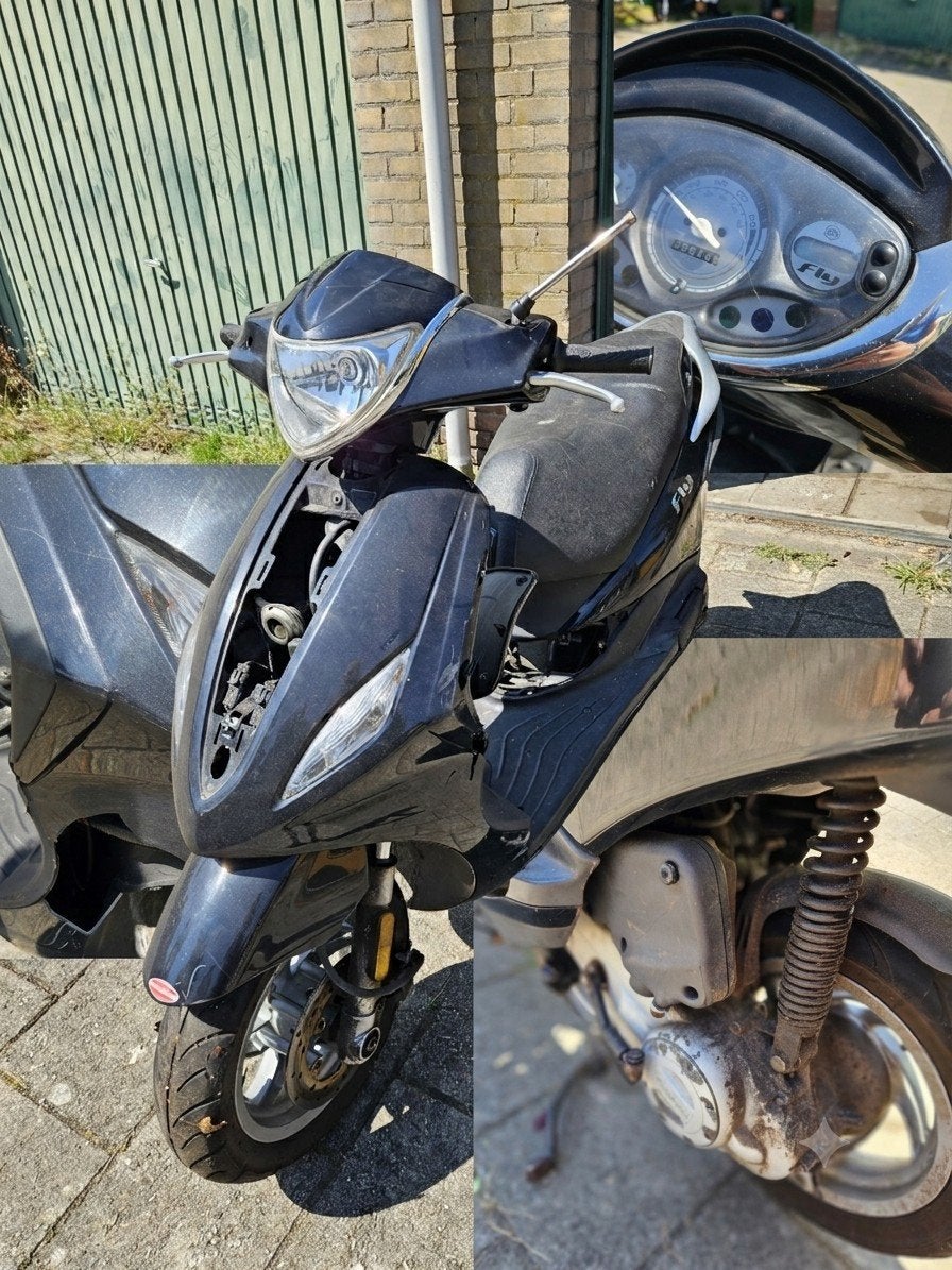 Piaggio Newfly blauw kenteken -projectje-, Ophalen, Piaggio, Gebruikt, Benzine
