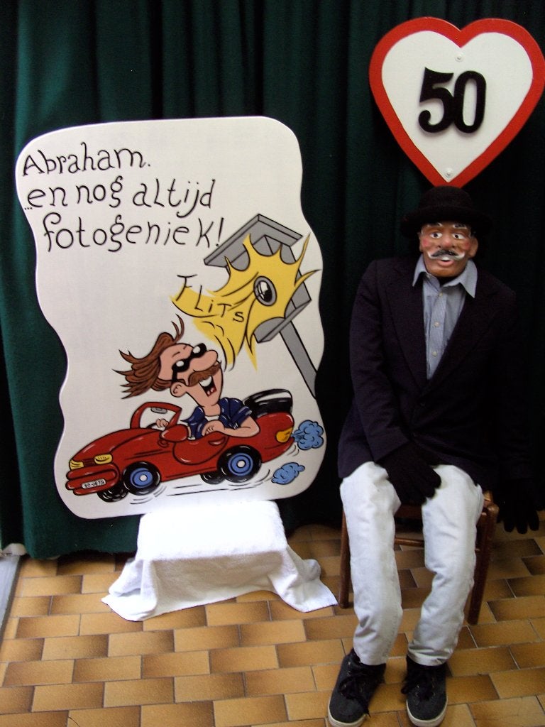 Abraham fotogeniek set 3 deel voor 50 verjaardag feest., Ophalen, Nieuw, Abraham of Sarah
