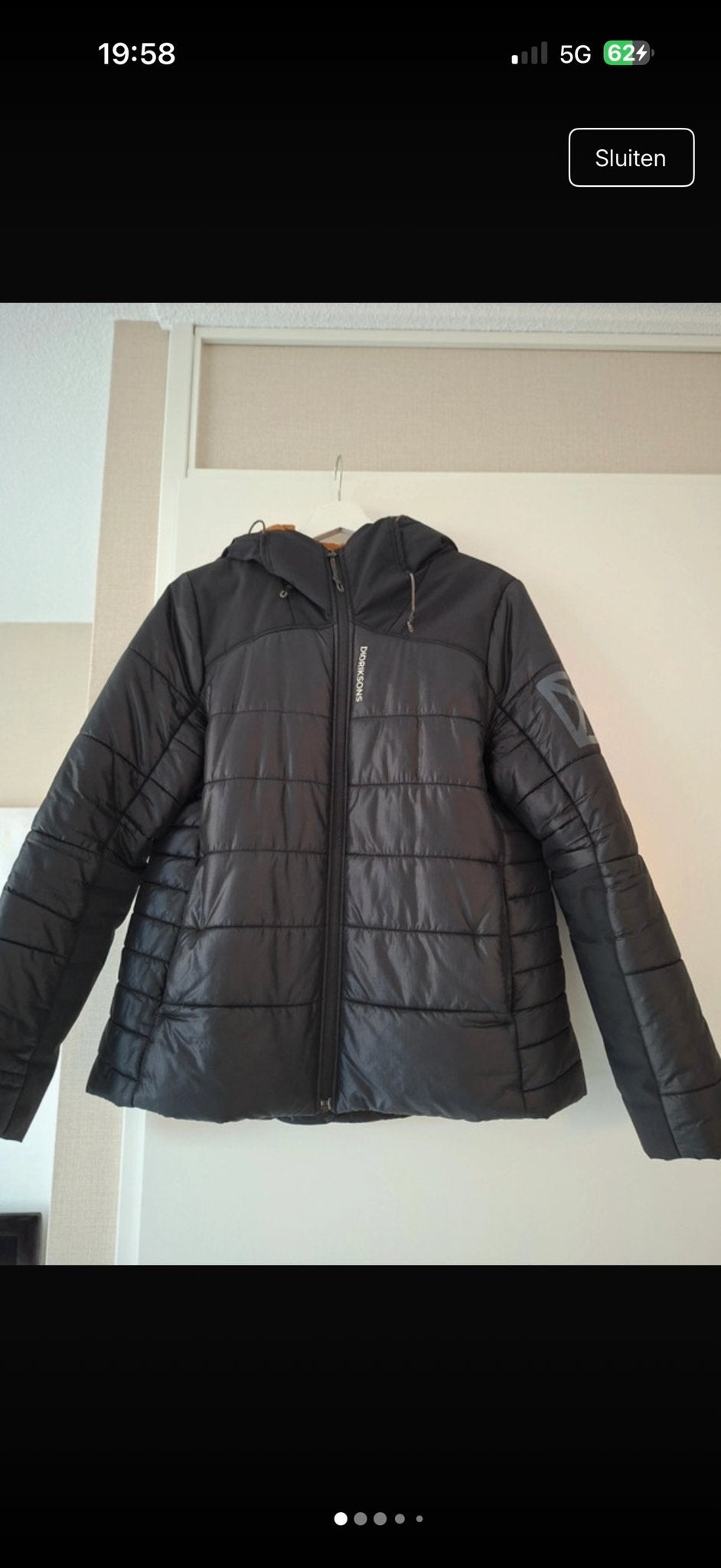 Didriksons dames jas maat 42, Kleding | Dames, Jassen | Winter, Ophalen of Verzenden, Zo goed als nieuw, Maat 42/44 (L), Zwart