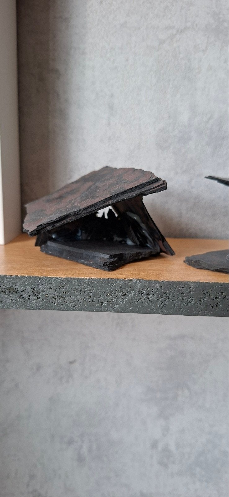 Vis schuilplaats aquarium, leisteen, Ophalen of Verzenden, Zo goed als nieuw, Decoratie