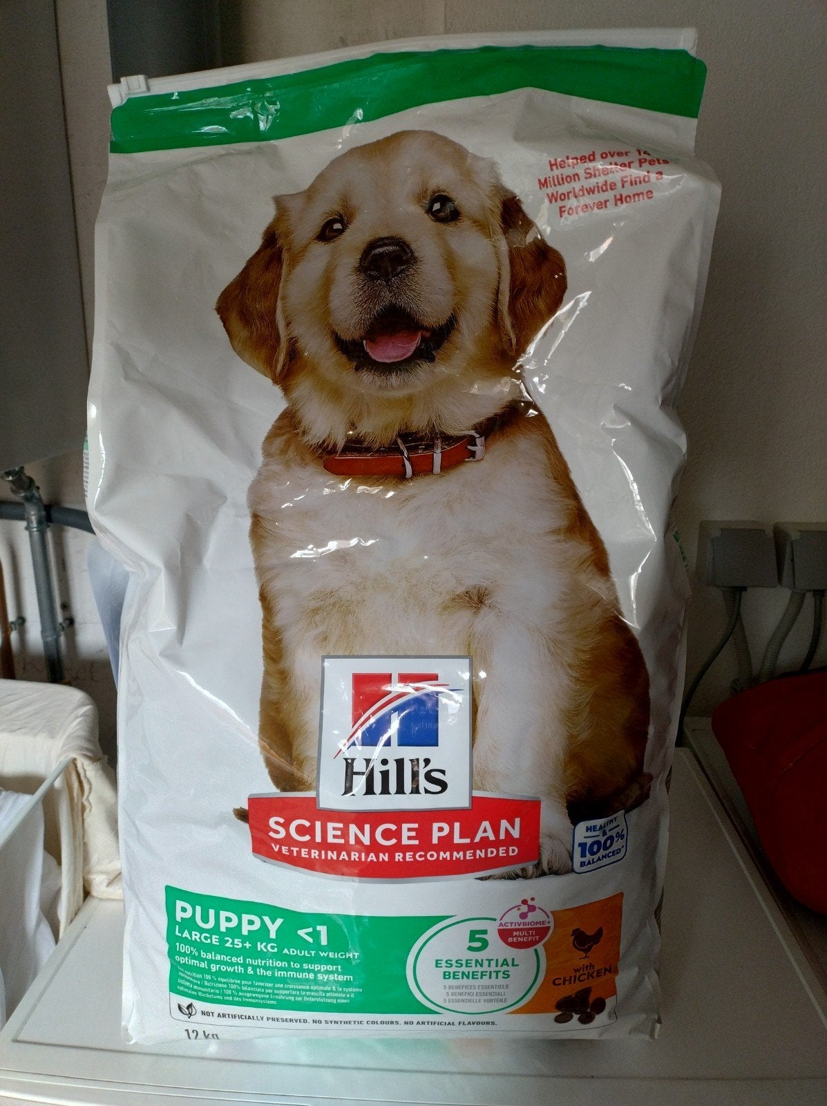 Puppy voer Hills Large chicken. 12 kg, Dieren en Toebehoren, Ophalen, Nieuw