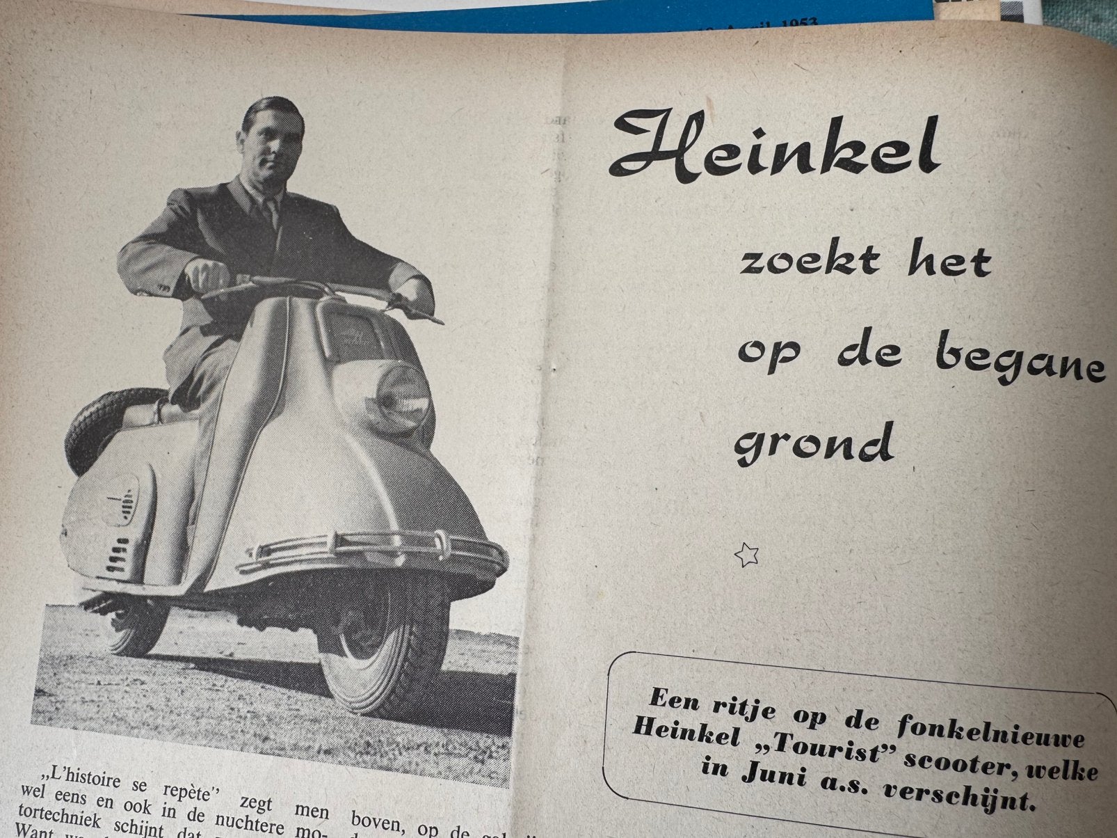 Test Heinkel Tourist, Ophalen of Verzenden, Gebruikt, Motoren