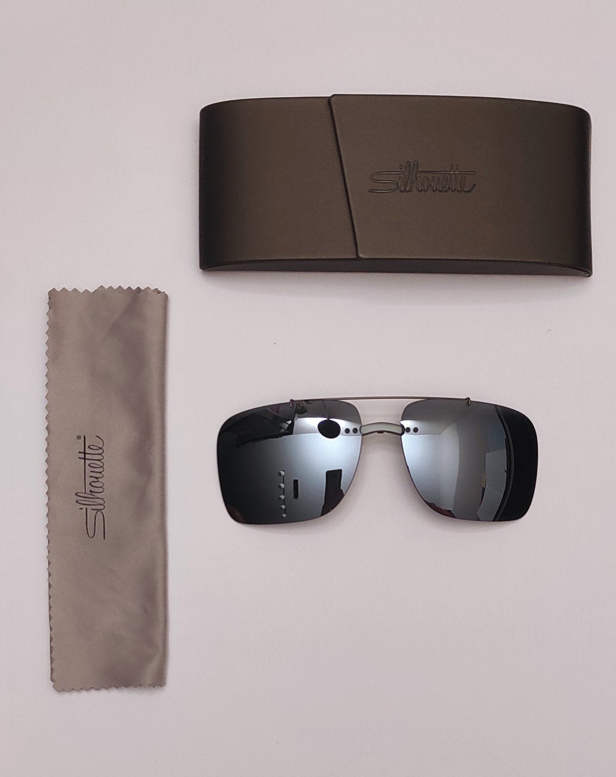 Nieuwe Silhouette Style Shades titanium clip-on zonnebril, Ophalen of Verzenden, Nieuw, Zonnebril, Overige merken