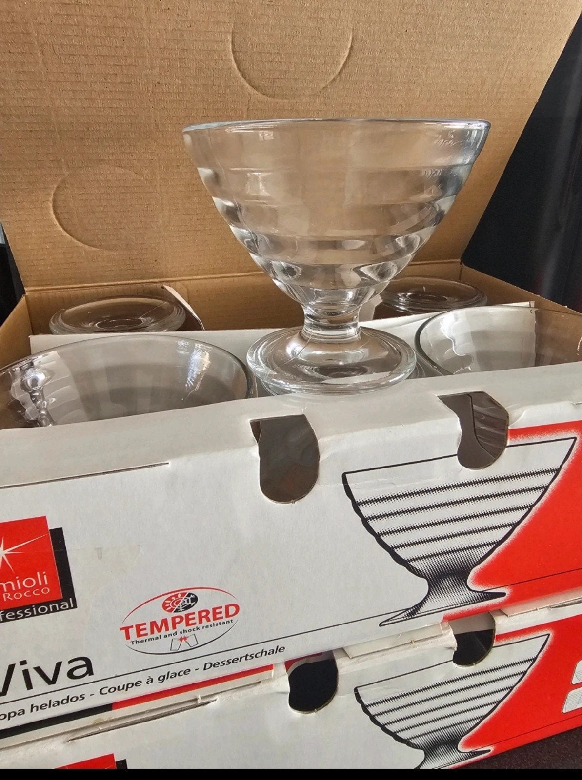 set van 12  dessertschalen, Huis en Inrichting, Keuken | Servies, Ophalen of Verzenden, Overige stijlen, Glas, Schaal of Schalen