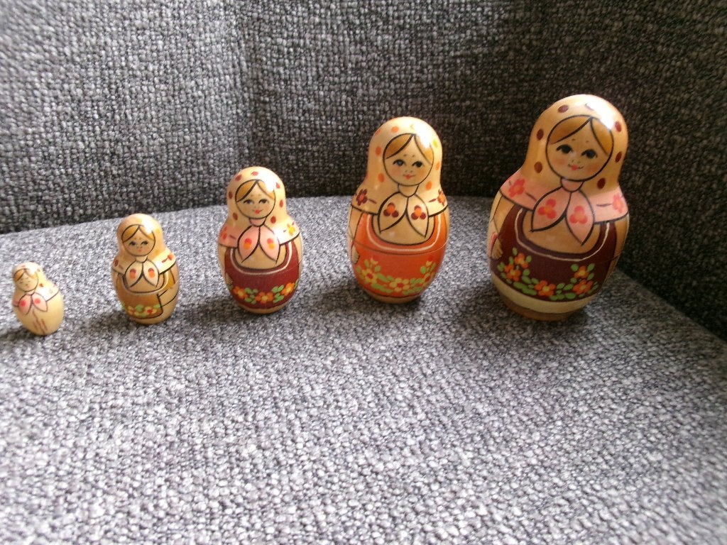 traditionele houten Russische nestpop / Matroesjka, Ophalen of Verzenden