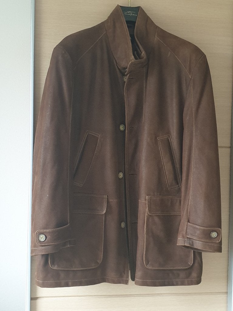 Lederen,leer,echt leer,lederen jas,merk Arma,maat 56,NIEUW, Bruin, Maat 56/58 (XL), Nieuw, Arma