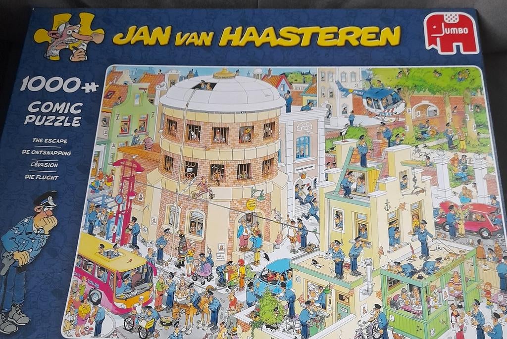Jan van Haasteren - The Escape - 1000 st kopen of ruilen, Ophalen of Verzenden, 500 t/m 1500 stukjes, Gebruikt, Legpuzzel