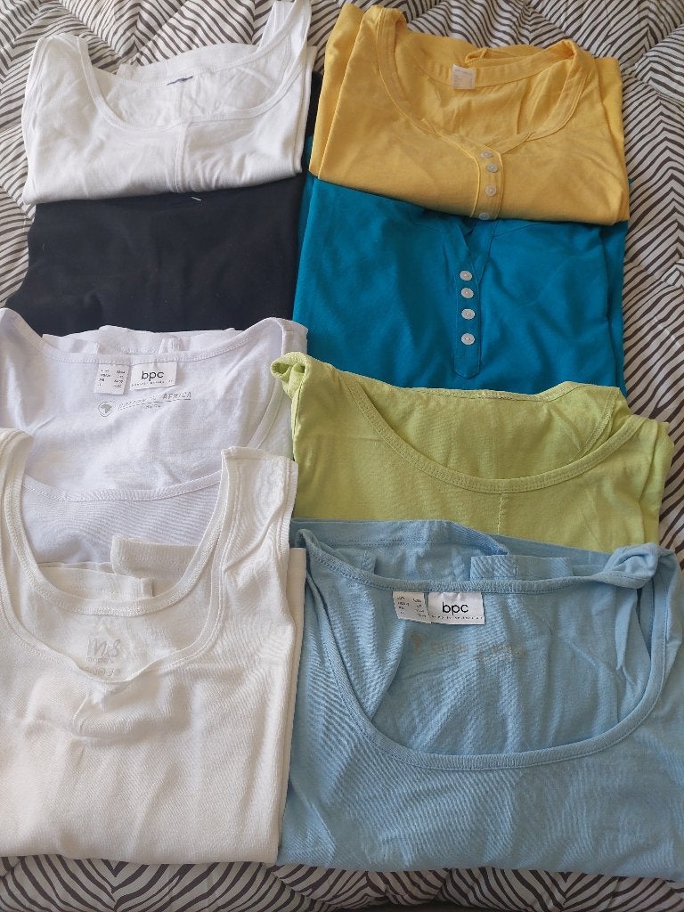 Dames zonne hempjes 8 stuks, Ophalen of Verzenden, Zo goed als nieuw, Maat 46/48 (XL) of groter, Zonder mouw
