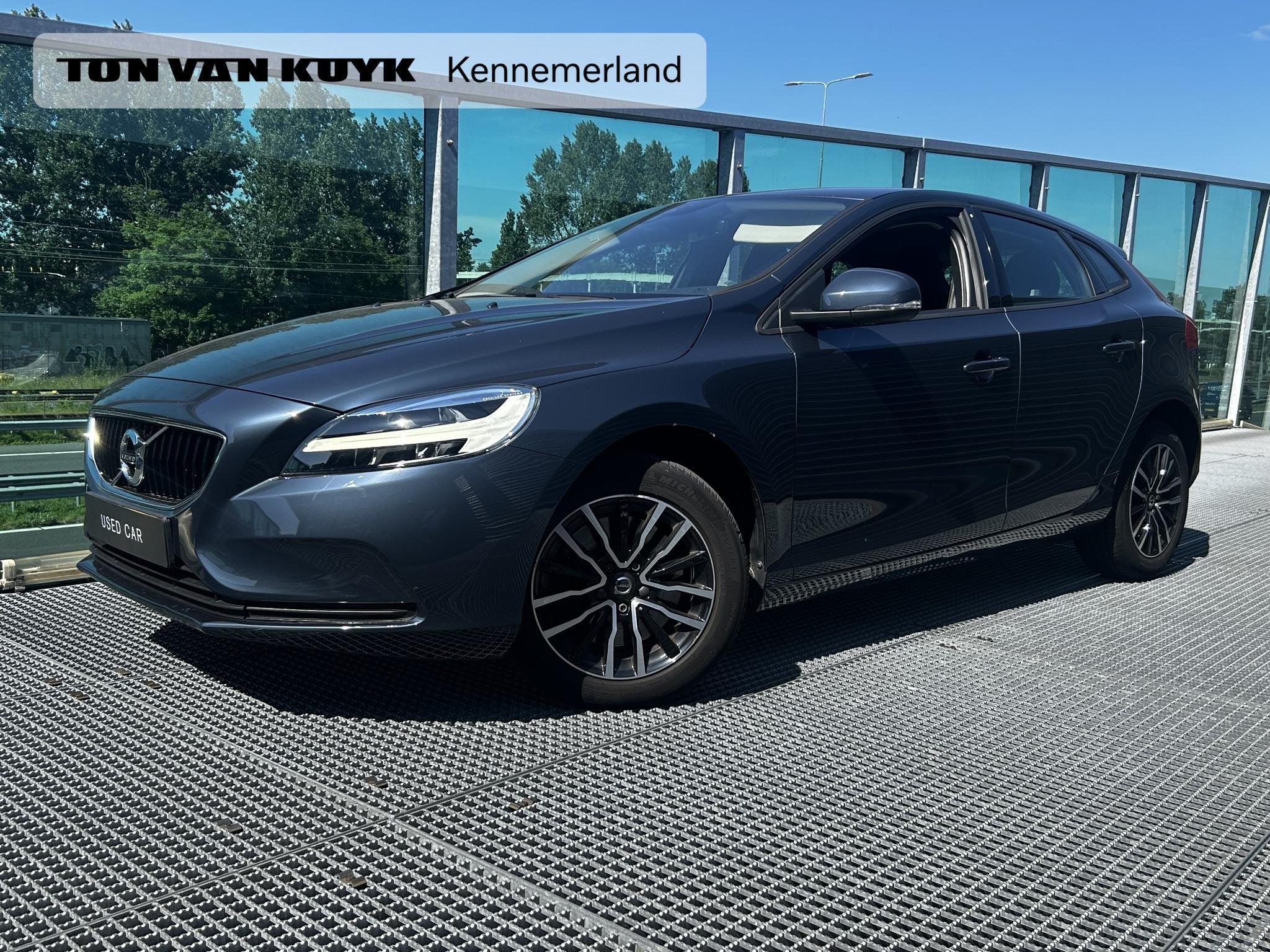 Volvo V40 1.5 T2 Polar+ Automaat, Verwarmde stoelen voor, Cl, Auto's, Volvo, Euro 6, 700 kg, Blauw, Leder en Stof