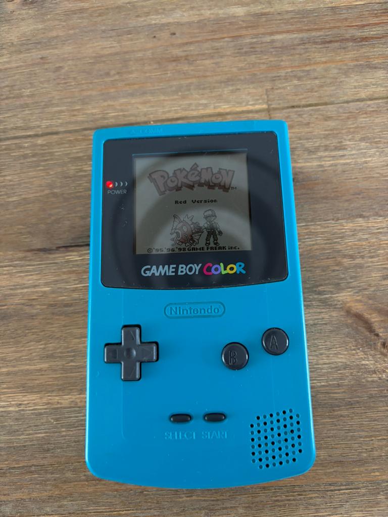 Gameboy color turqoise met 20 spellen, Avontuur en Actie, Gebruikt, 1 speler, Ophalen of Verzenden