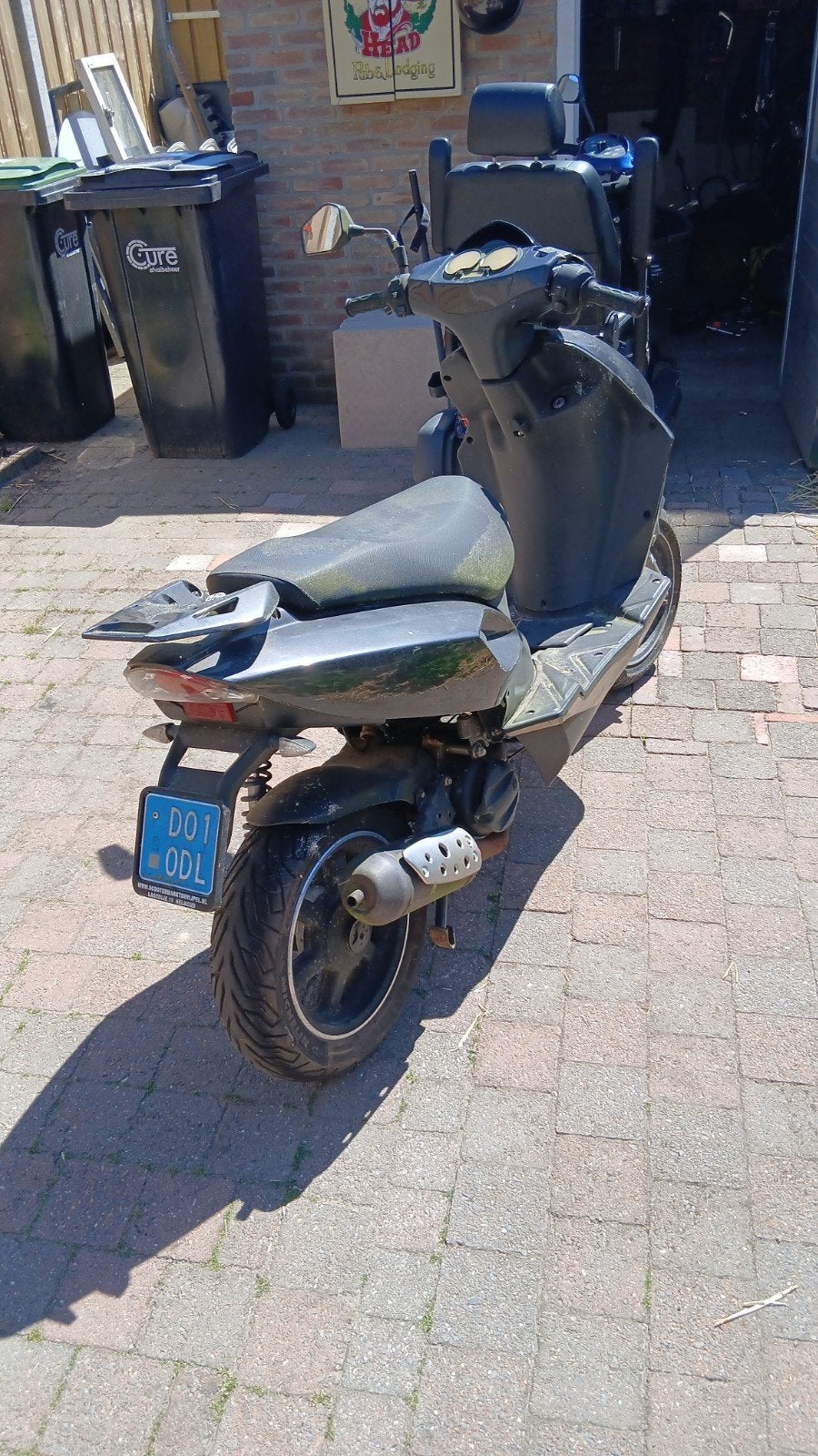 Scooter.cpu .kleur blauw grijs, Ophalen, Gebruikt, Overige merken