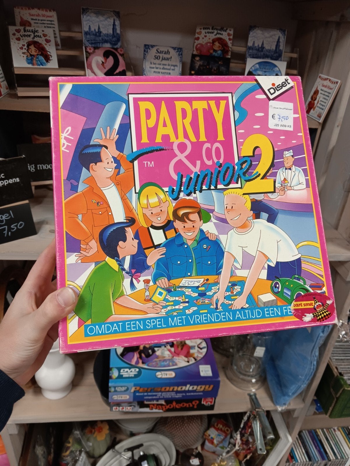 Party & Co Junior 2 Bordspel Gezelligheid voor het hele gez, Gebruikt, Onbekend, Ophalen of Verzenden, Diset