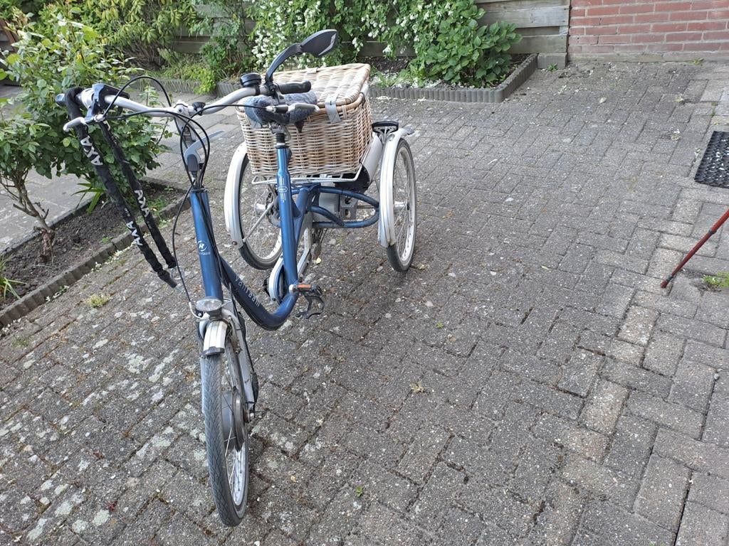 Elektrische driewieler met mand - actieradius tot 40 km, Fietsen en Brommers, Elektrische fietsen, Ophalen, Gebruikt, 30 tot 50 km per accu