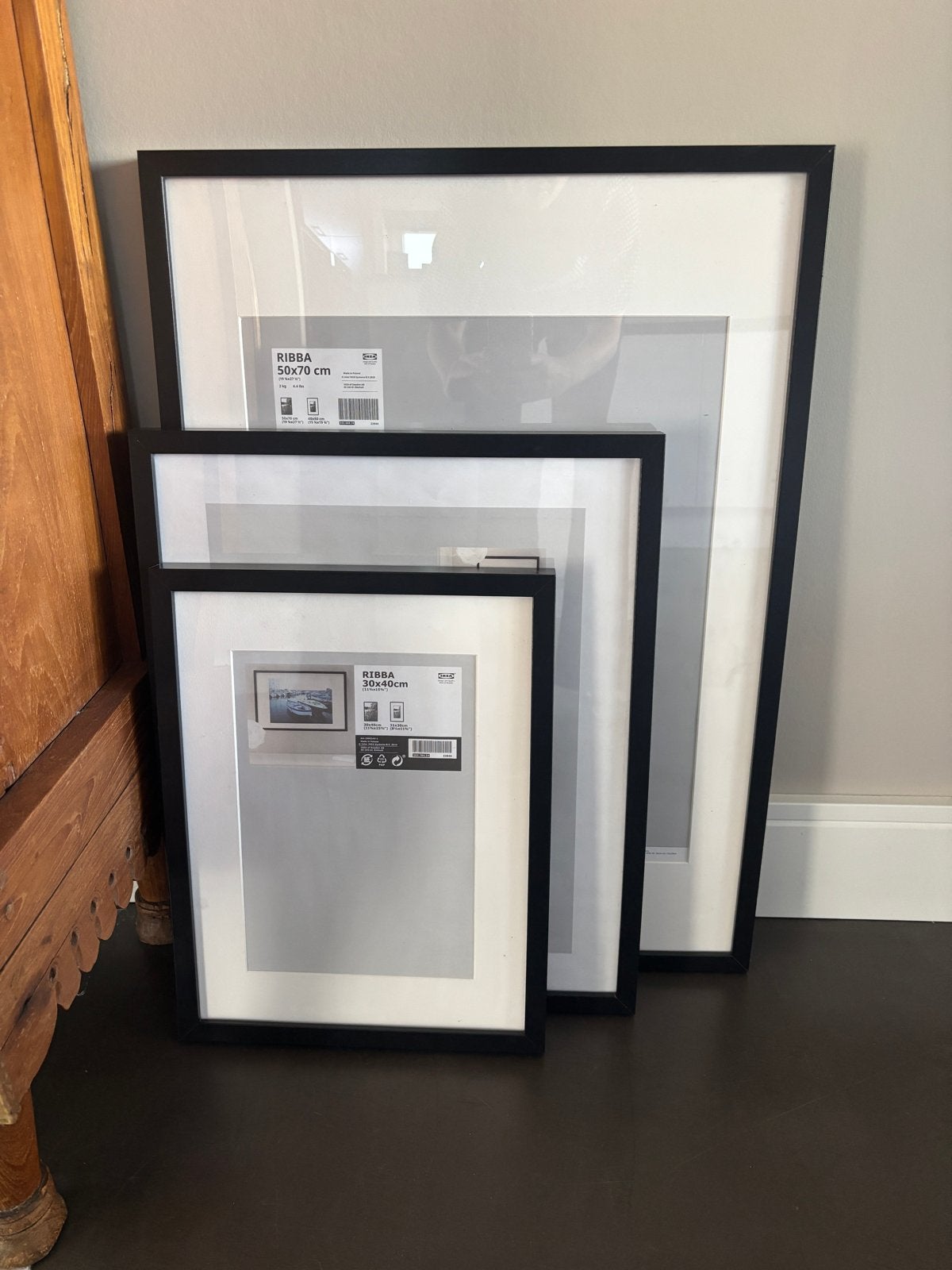Set IKEA RIBBA /RODALM Fotolijsten - Diverse Maten, Ophalen, Zo goed als nieuw, 75 cm of meer, 50 tot 75 cm