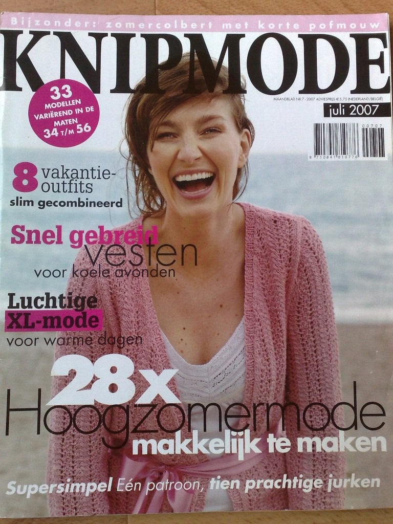 Knipmode juli nr. 7 / 2007, Hobby en Vrije tijd, Verzenden, Vrouw, Knipmode