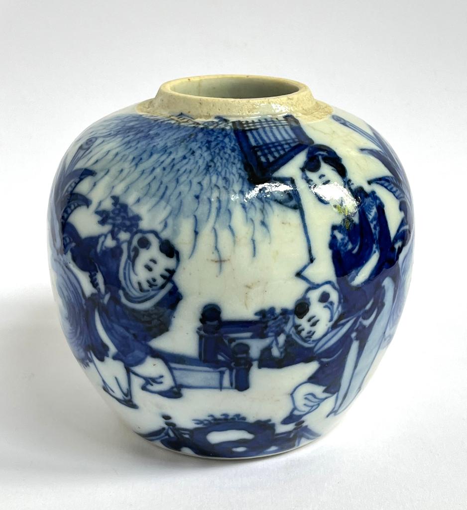 Gemberpot Kangxi style Porcelain Blue and White Ginger Jar, Ophalen of Verzenden