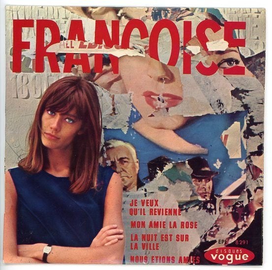 E.P. van Françoise Hardy uit 1967, Cd's en Dvd's, Vinyl Singles, Gebruikt, Pop, EP, Beschermende buitenhoes, Fotohoes, 7 inch