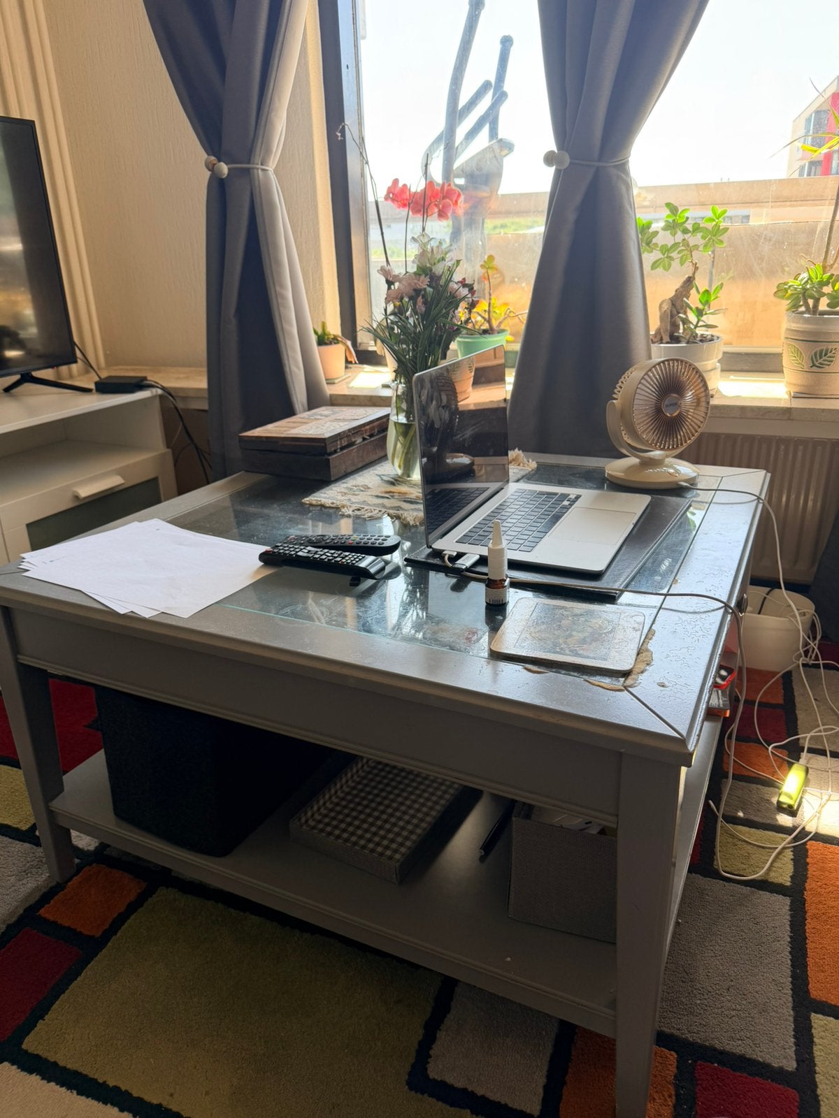 Living room tafel, Ophalen, Gebruikt, 50 tot 100 cm, Tot twee personen