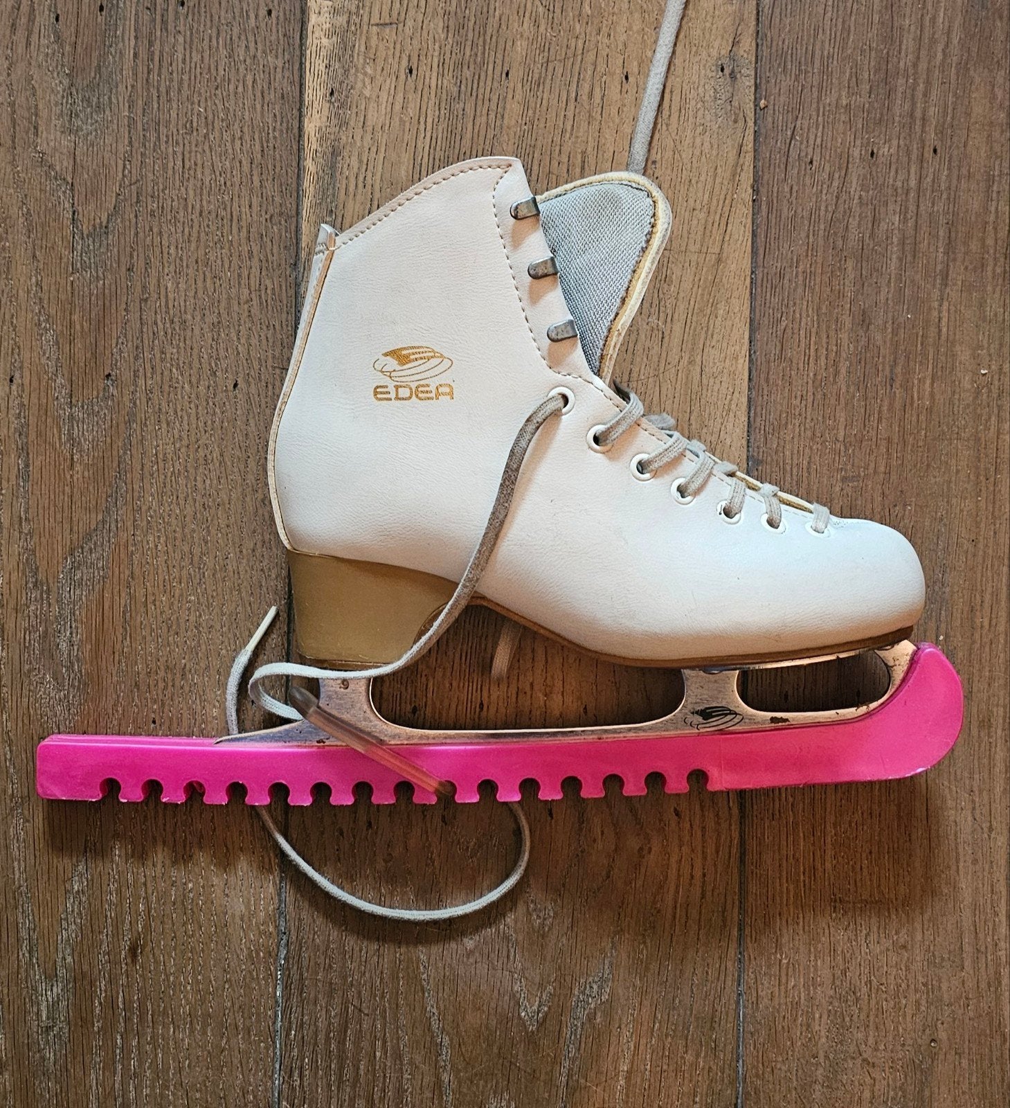 Edea kunstschaatsen. Maat 235. Wit/ivoor, Ophalen of Verzenden, Gebruikt, Kunstschaatsen, Overige merken