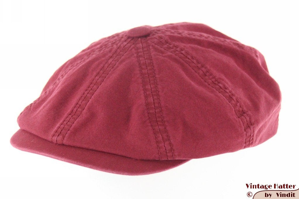 Panelenpet Stetson bordeaux rood biologisch katoen 55 =S New, Kleding | Heren, Hoeden en Petten, Stetson, Nieuw, Ophalen of Verzenden